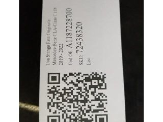 bontott MERCEDES-BENZ CLA Bal első Ajtó (Üres lemez)