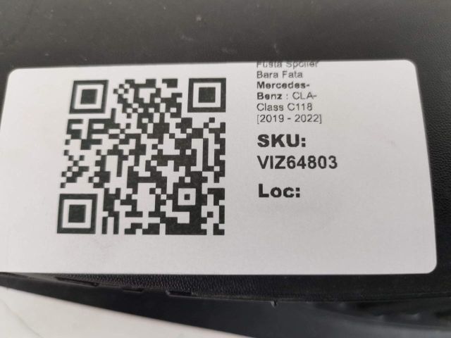 bontott MERCEDES-BENZ CLA Első Lökhárító Alsó (Műanyag)