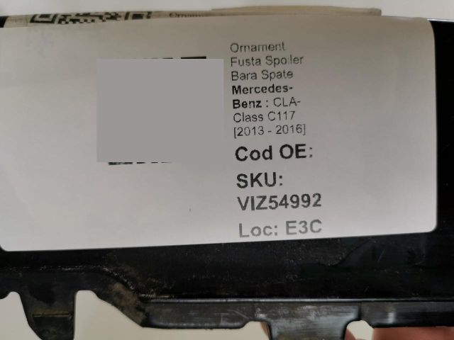 bontott MERCEDES-BENZ CLA Hátsó Lökhárító Díszléc
