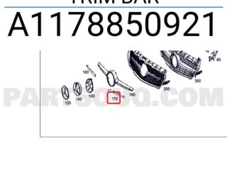 bontott MERCEDES-BENZ CLA Hűtőrács