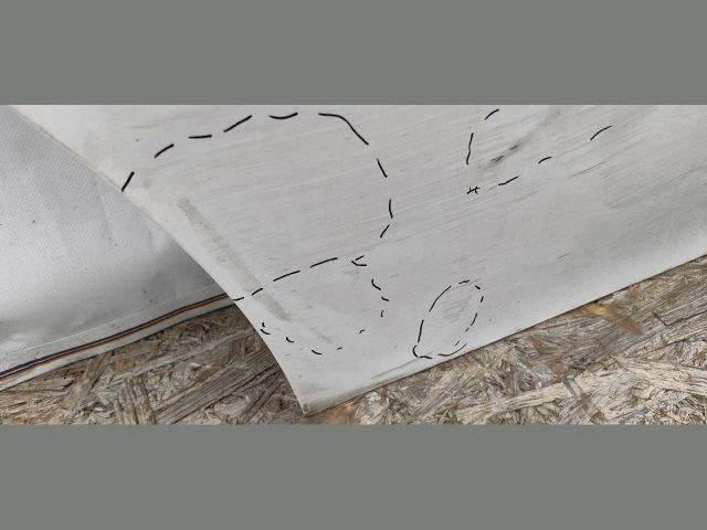 bontott MERCEDES-BENZ CLA Jobb hátsó Ajtó (Üres lemez)