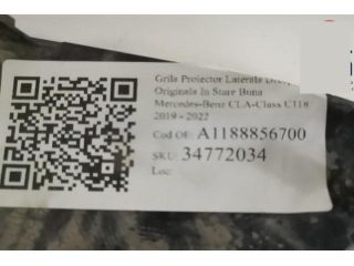 bontott MERCEDES-BENZ CLA Jobb Ködlámpa Rács