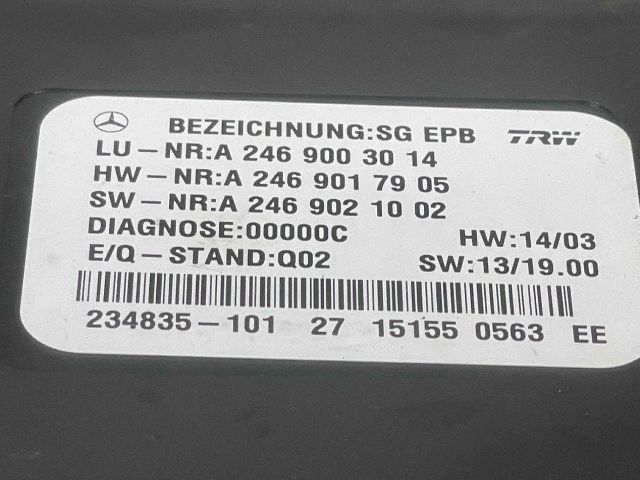 bontott MERCEDES-BENZ CLA Kézifék Elektronika