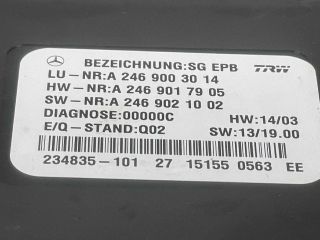 bontott MERCEDES-BENZ CLA Kézifék Elektronika
