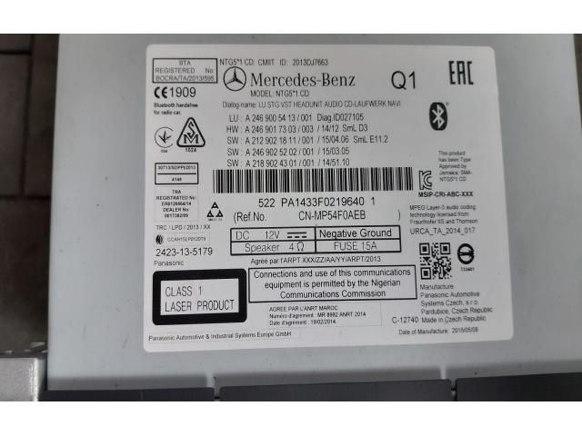 bontott MERCEDES-BENZ CLA Navigációs Fejegység