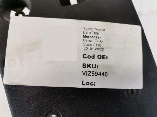 bontott MERCEDES-BENZ CLA Rendszámtábla Tartó