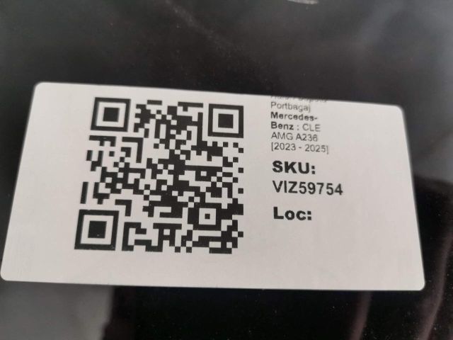 bontott MERCEDES-BENZ CLE Csomagtérajtó (Üres lemez)