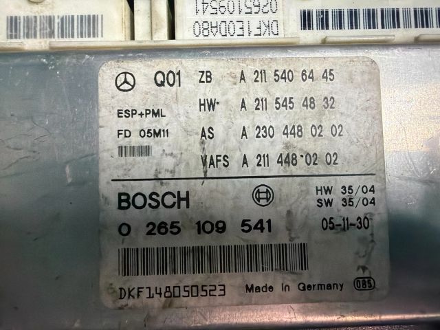 bontott MERCEDES-BENZ CLK Menetstabilizátor Elektronika