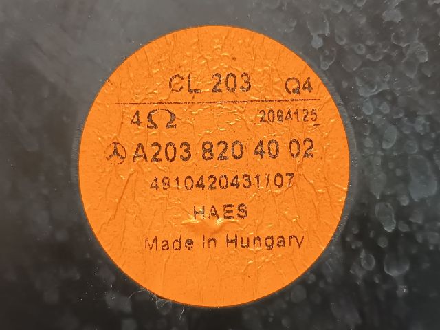 bontott MERCEDES-BENZ CLK Hangszóró (Pozíciófüggetlen)