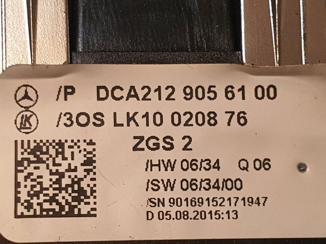 bontott MERCEDES-BENZ E-CLASS Ablakemelő és Tükör Kapcsoló