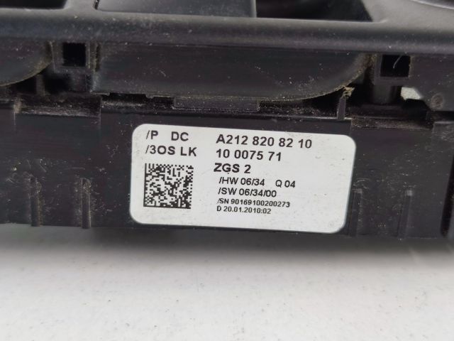 bontott MERCEDES-BENZ E-CLASS Ablakemelő Kapcsoló Négyes / Kettes