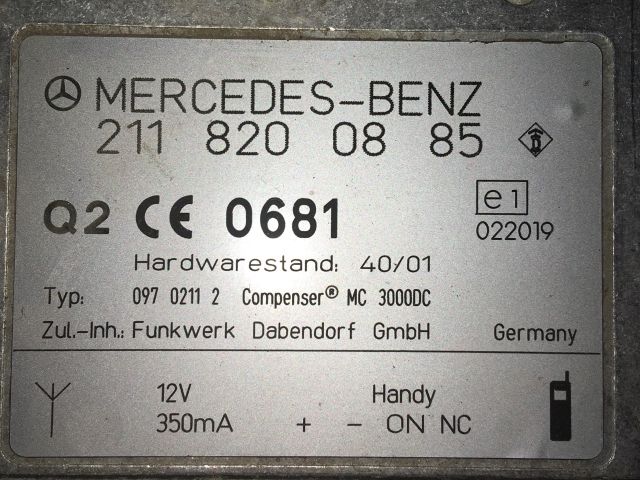 bontott MERCEDES-BENZ E-CLASS Antenna Erősítő