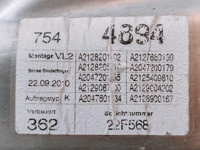 bontott MERCEDES-BENZ E-CLASS Bal első Ablakemelő Szerkezet (Elektromos)