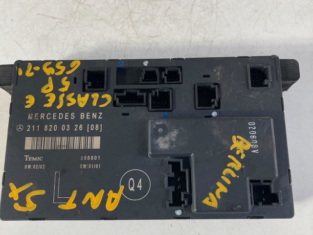 bontott MERCEDES-BENZ E-CLASS Bal első Ajtó Vezérlőegység