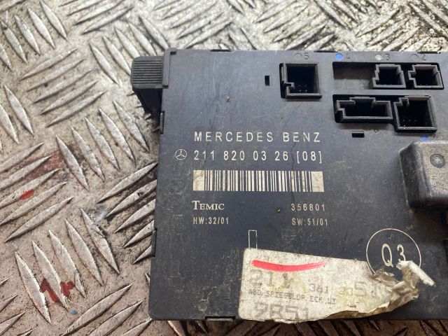 bontott MERCEDES-BENZ E-CLASS Bal első Ajtó Vezérlőegység