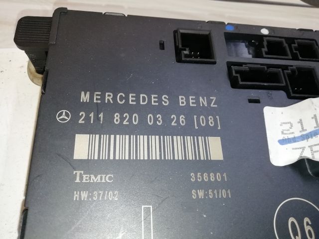 bontott MERCEDES-BENZ E-CLASS Bal első Ajtó Vezérlőegység