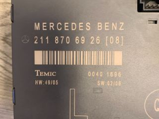 bontott MERCEDES-BENZ E-CLASS Bal első Ajtó Vezérlőegység