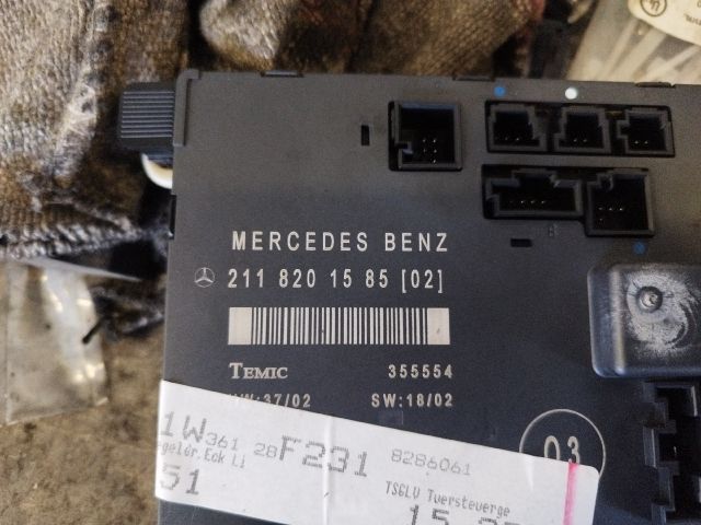 bontott MERCEDES-BENZ E-CLASS Bal első Ajtó Vezérlőegység