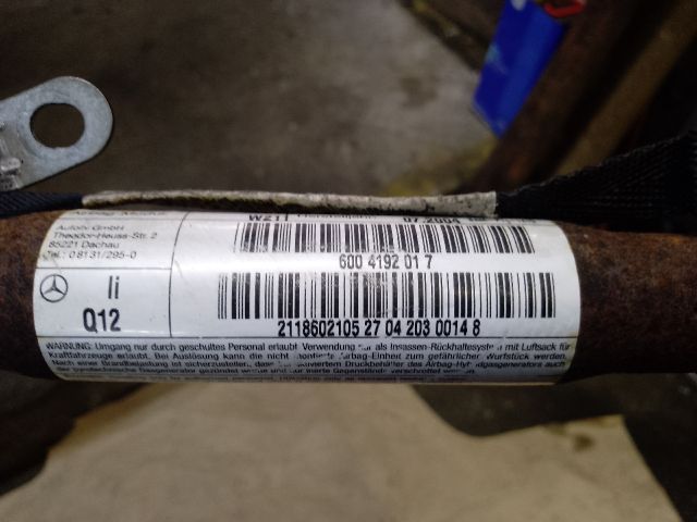 bontott MERCEDES-BENZ E-CLASS Bal első Függöny Légzsák