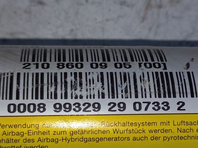 bontott MERCEDES-BENZ E-CLASS Bal Függönylégzsák és Oldallégzsák