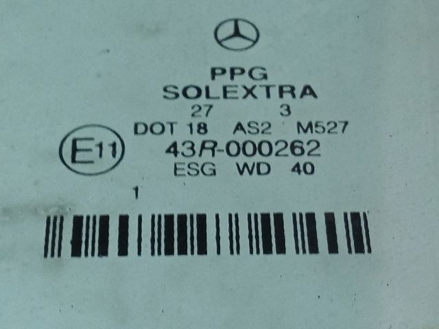 bontott MERCEDES-BENZ E-CLASS Bal hátsó Ablak