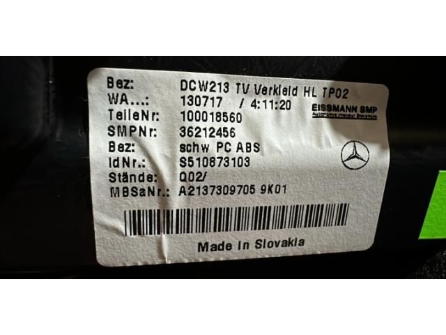 bontott MERCEDES-BENZ E-CLASS Bal hátsó Ajtó Kárpit