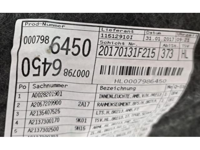 bontott MERCEDES-BENZ E-CLASS Bal hátsó Ajtó Kárpit