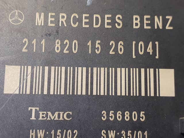 bontott MERCEDES-BENZ E-CLASS Bal hátsó Ajtó Vezérlőegység
