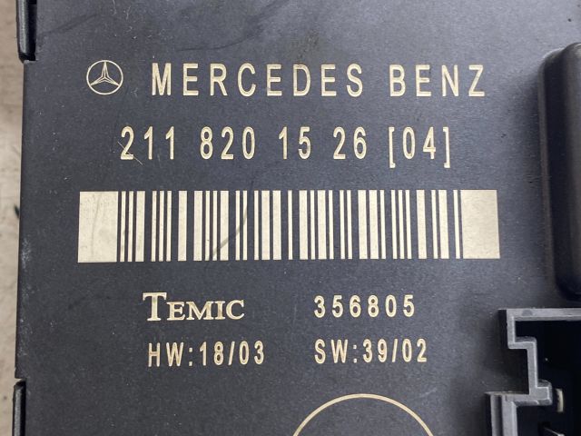 bontott MERCEDES-BENZ E-CLASS Bal hátsó Ajtó Vezérlőegység