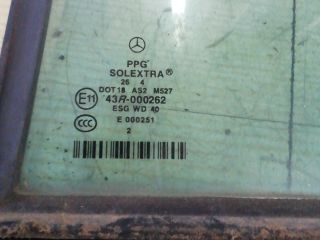 bontott MERCEDES-BENZ E-CLASS Bal hátsó Fixüveg (Ajtóban)