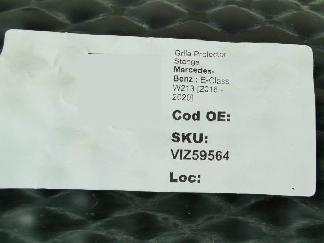 bontott MERCEDES-BENZ E-CLASS Bal Ködzárófény Keret