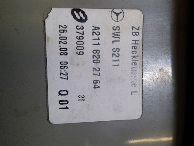 bontott MERCEDES-BENZ E-CLASS Bal Külső Hátsó Lámpa