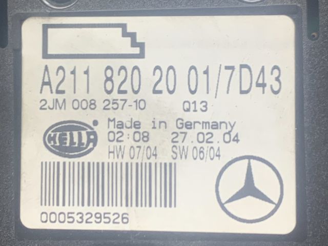 bontott MERCEDES-BENZ E-CLASS Beltér Világítás Első