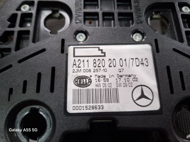 bontott MERCEDES-BENZ E-CLASS Beltér Világítás Hátsó