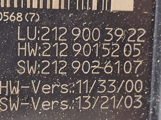 bontott MERCEDES-BENZ E-CLASS Biztosítéktábla Csomagtér