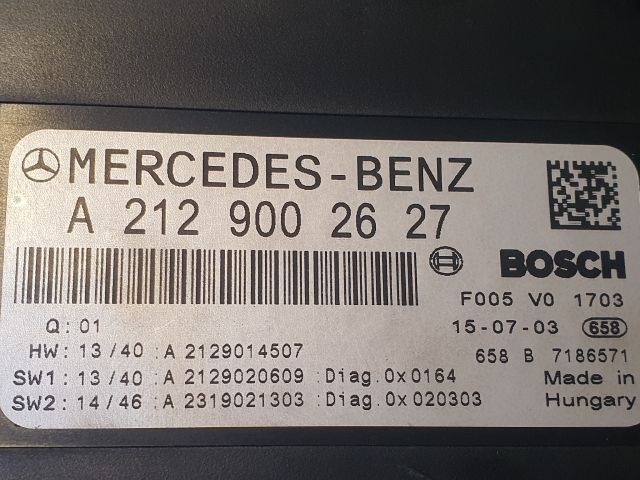 bontott MERCEDES-BENZ E-CLASS Biztosítéktábla Utastér