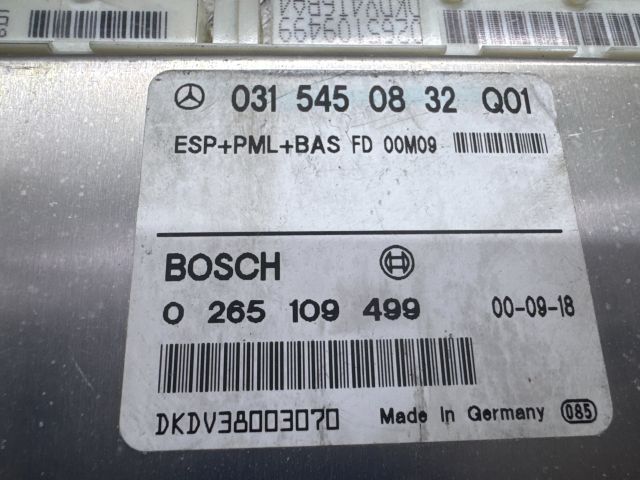 bontott MERCEDES-BENZ E-CLASS Menetstabilizátor Elektronika