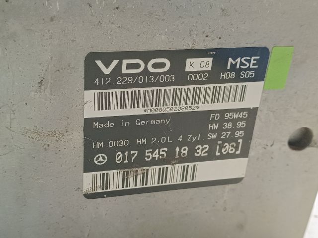 bontott MERCEDES-BENZ E-CLASS Motorvezérlő