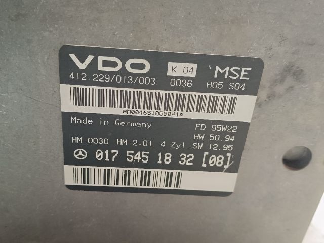 bontott MERCEDES-BENZ E-CLASS Motorvezérlő