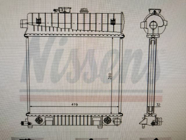 bontott MERCEDES-BENZ E-CLASS Vízhűtő Radiátor (Nem klímás)
