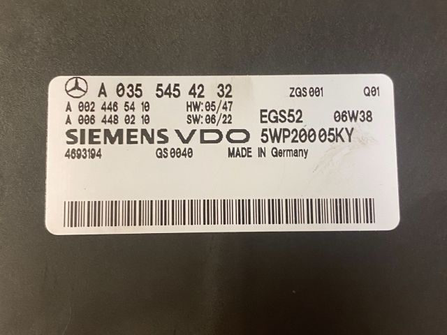 bontott MERCEDES-BENZ E-CLASS Automata Váltó Elektronika