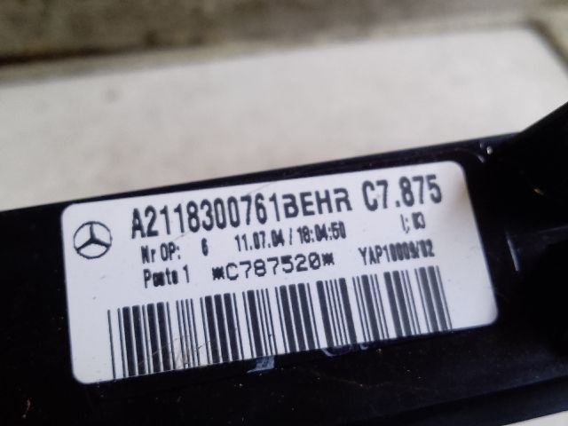 bontott MERCEDES-BENZ E-CLASS Fűtőradiátor