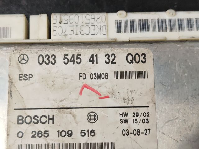 bontott MERCEDES-BENZ E-CLASS Menetstabilizátor Elektronika