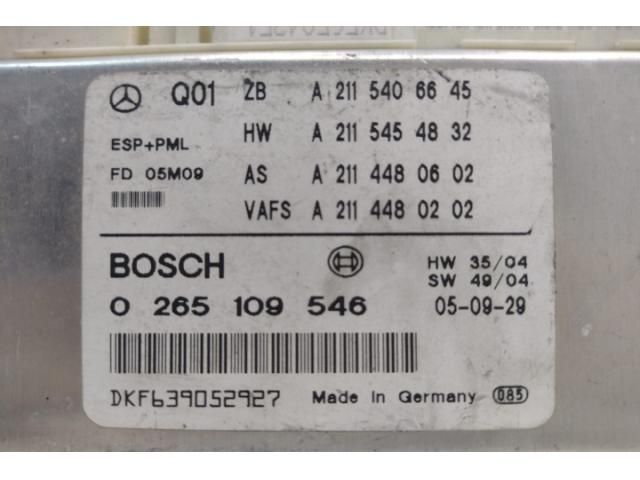 bontott MERCEDES-BENZ E-CLASS Menetstabilizátor Elektronika