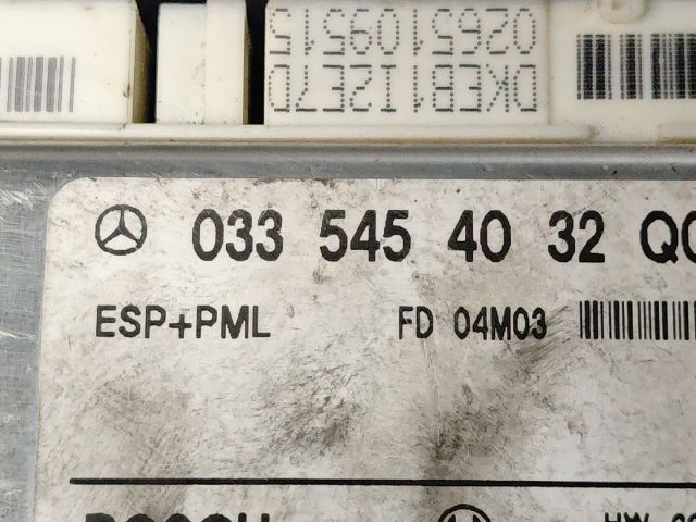 bontott MERCEDES-BENZ E-CLASS Menetstabilizátor Elektronika