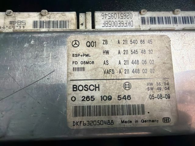 bontott MERCEDES-BENZ E-CLASS Menetstabilizátor Elektronika