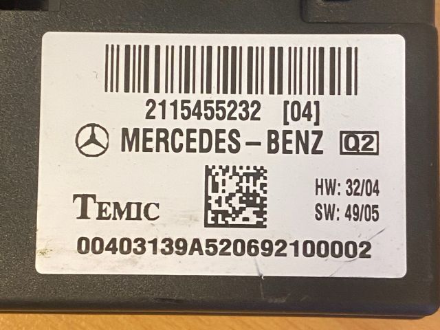 bontott MERCEDES-BENZ E-CLASS Elektronika (Magában)