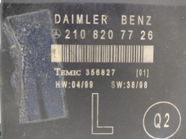 bontott MERCEDES-BENZ E-CLASS Elektronika (Magában)