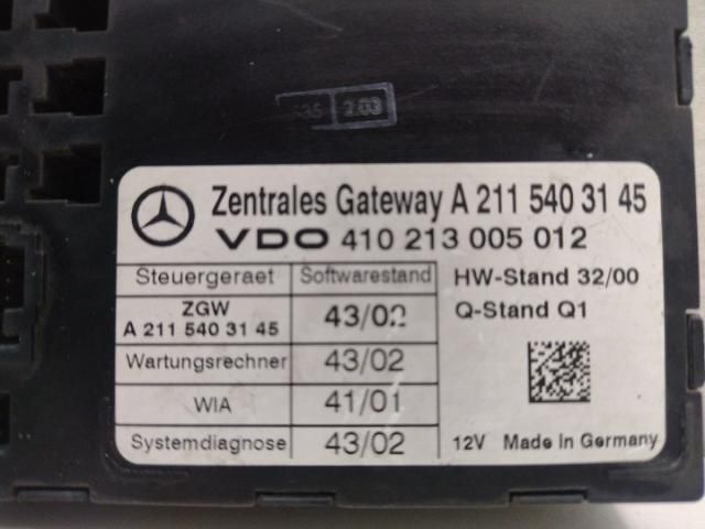 bontott MERCEDES-BENZ E-CLASS Elektronika (Magában)