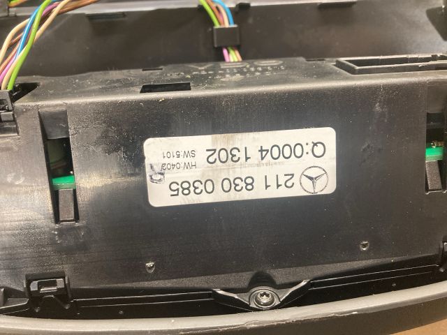 bontott MERCEDES-BENZ E-CLASS Fűtéskapcsoló (manuális klímás)